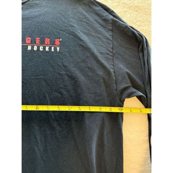 Vtg 2002 New York Rangers Throwback Vintage Long Sleeve CCM Blue XXL NHL - Picture 3 of 8